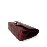 Vintage Red Alligator Double Flap Gold Hardware - Image 5