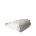 23C White Calfskin Quilted 22 Hobo Bag Small Aged Gold Hardware - Image 9