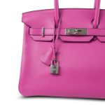 Birkin 30 Magnolia Veau Taurillon Novillo Palladium Plated C Stamp - Image 3