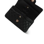 21B Black Lambskin Quilted Classic Flap Small Rose Gold Hardware - Image 11