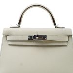 Mini Kelly Sellier Nata Epsom Palladium Plated B Stamp - Image 9