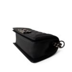 Black Boy Bag Lambskin Quilted Small Ruthenium Hardware - Image 7
