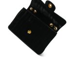 Black Velvet Mademoiselle Jumbo Single Flap Gold Hardware - Image 11