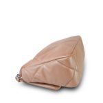 22B Pearly Beige Goatskin Quilted 19 Flap Small Mixed Hardware by - Image 13