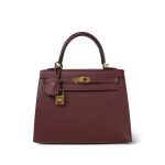 Kelly Sellier 25 Rouge H Veau Epsom Gold Plated Y Stamp - Image 15