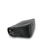 Black Vintage Lambskin Quilted Half Moon Single Flap Gold Hardware - Image 11