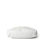 White Calfskin Quilted 22 Hobo Bag Medium Antique Gold Hardware - Image 9