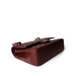 Burgundy Caviar Quilted Classic Flap Medium SHW - Image 9
