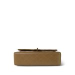 Dark Beige Lambskin Quilted Classic Flap Medium Gold Hardware - Image 5