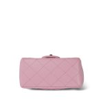 21S Light Pink Lambskin Quilted Mini Square Flap Light Gold Hardware - Image 3