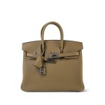 Birkin 25 Beige Marfa Veau Togo Palladium Plated W Stamp - Image 4