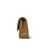 Dark Beige Lambskin Quilted Classic Flap Medium Gold Hardware - Image 2