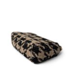 19K Beige/Black Tweed Quilted Houndstooth 19 Flap Small MHW - Image 9