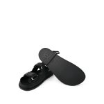 20C Black Rubber CC Velcro Strap Sandals Size 40 - Image 5