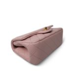 Light Pink Lambskin Quilted Sweet Camelia Single Flap Aged GHW - Image 9