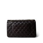 22K Plum Caviar Quilted Medium Classic Flap LGHW - Image 4