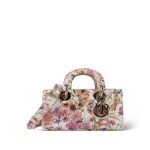 Calfskin Embroidered Butterfly Printed Lady D-Joy Multicolor - Image 16