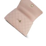 21A Light Pink Caviar Quilted Small Coco Handle Light Gold Hardware - Image 14