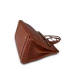 Birkin 35 Brown Veau Togo Gold Plated D Square Stamp - Image 15