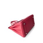 Birkin 25 Rose Lipstick Tadelakt Palladium Plated [R] Stamp - Image 8