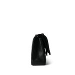Black Caviar Quilted Medium Classic Flap Silver Hardware - Image 4