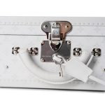 Louis Vuitton Bisten 50 Optic White Monogram Canvas Taigarama Trunk - Image 16
