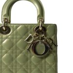 Glossy Green Lady Dior Patent Cannage Small - Image 4