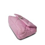 Light Pink Lambskin Quilted 19 Flap Small MHW - Image 8