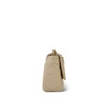 20A Beige Goatskin Quilted 19 Flap Small Mixed Hardware - Image 5