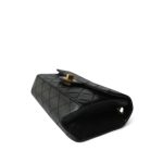 23P Black Aged Calfskin Quilted Mini Reissue 2.55 Flap Aged Gold Hardware - Image 6