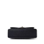 20B Navy Caviar Chevron Quilted Classic Flap Small Light Gold Hardware - Image 4