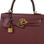 Kelly Sellier 25 Rouge H Veau Epsom Gold Plated Y Stamp - Image 18