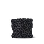 24B Black Floral Denim Quilted Mini 22 Bag SHW - Image 8