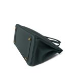 Birkin 30 Vert Cypress Togo Gold Plated C Stamp - Image 12