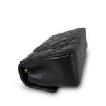 Black Lambskin Quilted Mini Rectangular Flap Light Gold Hardware - Image 7