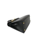 Kelly Sellier 28 Black Box Calfskin Gold Plated X Circle Stamp - Image 17