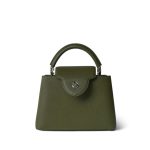 Louis Vuitton Capucines BB Khaki Taurillon Silver Hardware - Image 11