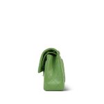 23C Green Caviar Quilted Classic Flap Small LGHW - Image 13