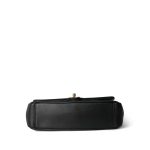 Black Lambskin Quilted A Real Catch Flap Aged Gold Hardware - Image 7