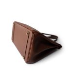 Birkin 35 Brown Ardennes Leather Gold Plated [A] Stamp - Image 10