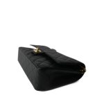 Black Caviar Quilted Medium Classic Flap Gold Hardware - Image 6