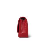 Red Lambskin Quilted Diana Flap Medium Gold Hardware - Image 3