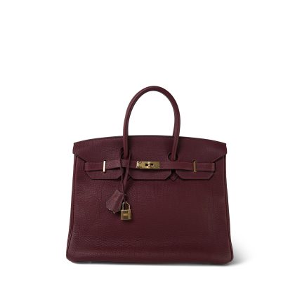 Birkin 35 Rouge H Togo Gold Plated [M] Samp