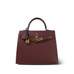 Kelly Sellier 25 Rouge H Veau Epsom Gold Plated Y Stamp - Image 13