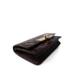 Golden Class Burgundy Quilted Patent Wallet On Chain LGHW - Image 5