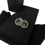Chanel Crystal & Silver Earrings - Image 2