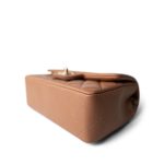21P Light Caramel Lambskin Quilted Mini Rectangular Single Flap LGHW - Image 7