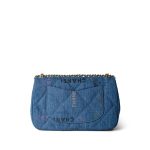 22P Denim Quilted Single Flap Large AGHW - Image 3