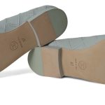 23S Light Blue Lambskin White Cap Toe Double Stitched CC Ballerina Flats Size 37 - Image 7