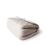 22S White Lambskin Quilted Trendy CC Small LGHW - Image 7